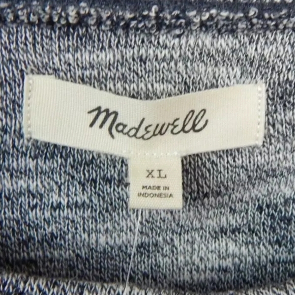 Madewell Balloon Sleeve Textured Crewneck Sweatshirt - Picture 5 of 5